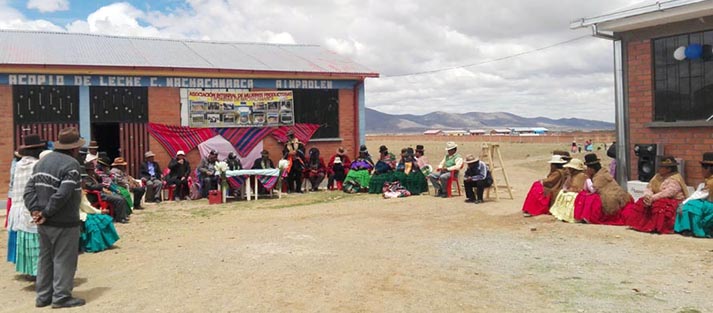 Productoras lecheras del municipio de Colquencha inauguran nueva ...