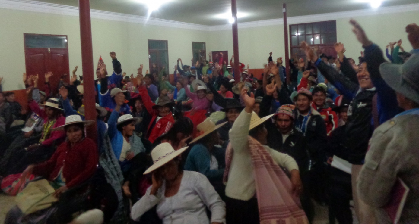 Torotoro realizó su informe semestral y elaboró su POA 2016 junto con las organizaciones sociales