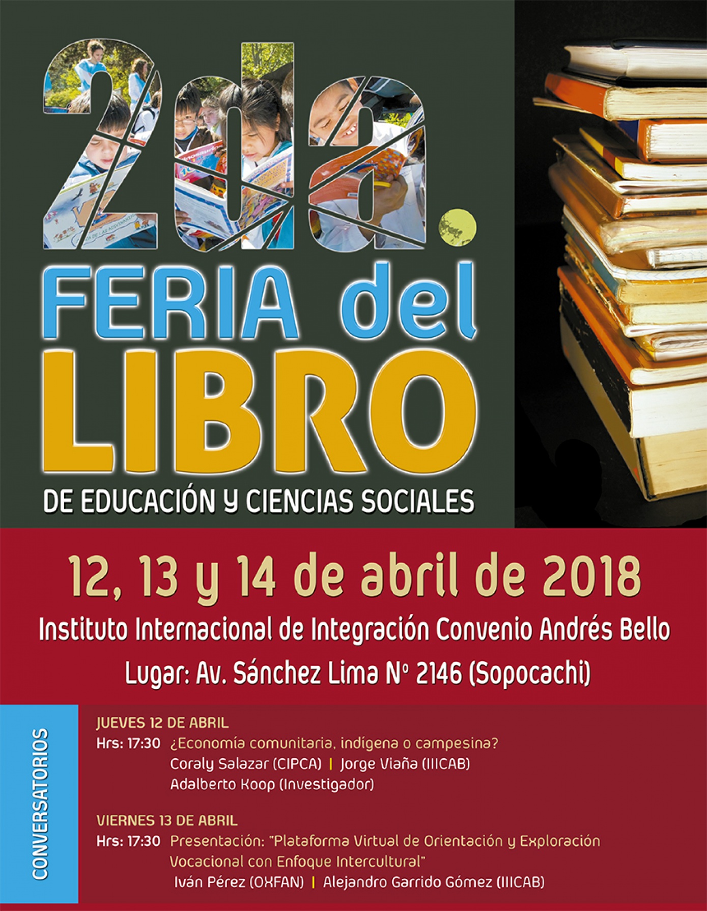 CIPCA participará en la 2ª Feria del Libro de Educación y Ciencias Sociales