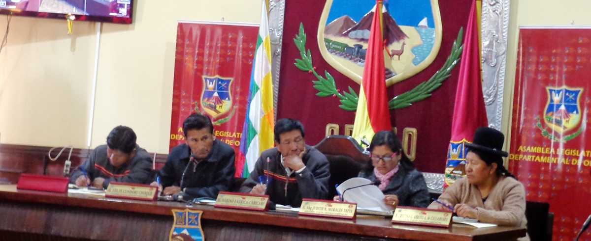 Asamblea Departamental de Oruro elaboró su Agenda Legislativa estratégica