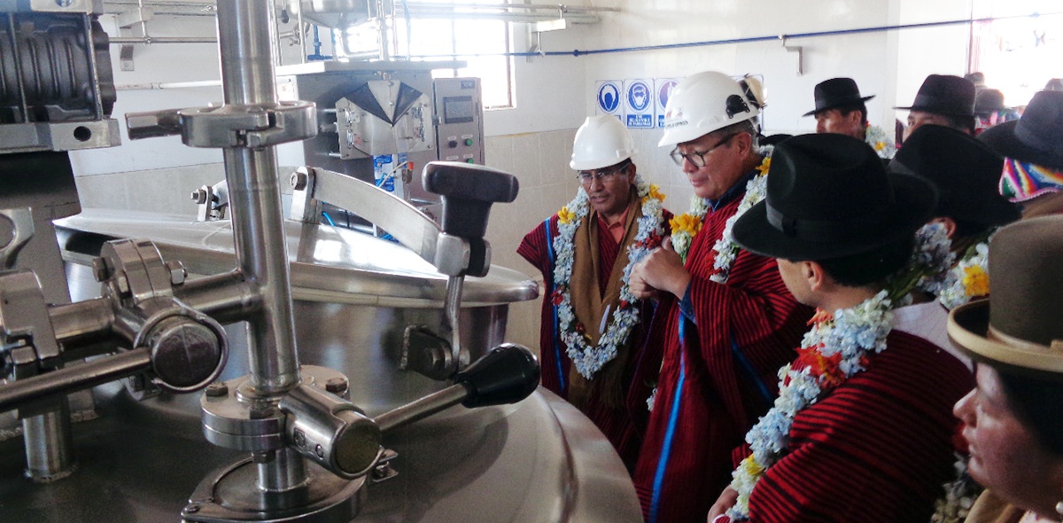 Planta de lácteos de la asociación Chambi Taraco se moderniza