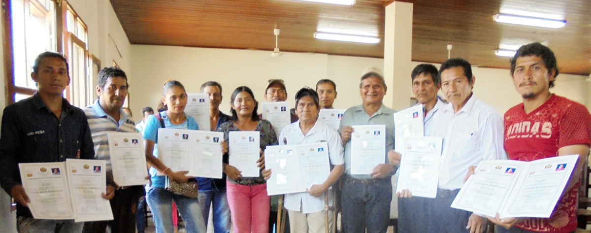 Productores de la Amazonía reciben Certificación de Competencias del Ministerio de Educación como Promotores Agroforestales