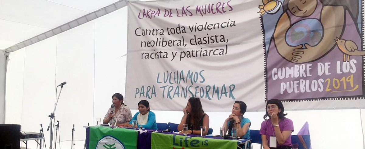 CIPCA socializó investigación sobre aporte económico de las mujeres en la Cumbre de los Pueblos  y la Carpa de las Mujeres en Chile