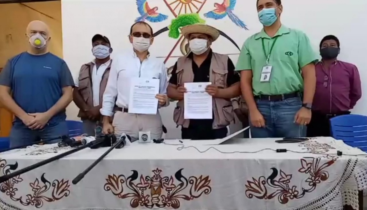 Organización Indígena Chiquitana OICH se pronuncia en contra del convenio firmado entre la CIDOB y la CAO