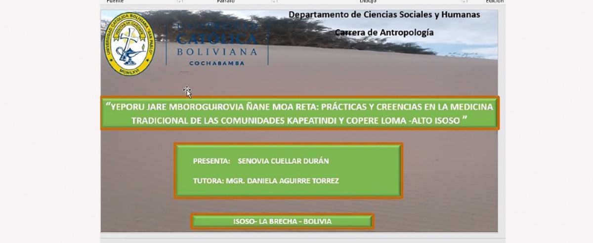 Estudiante guaraní marca hito al defender su tesis de grado en la UCB de forma bilingüe y virtual