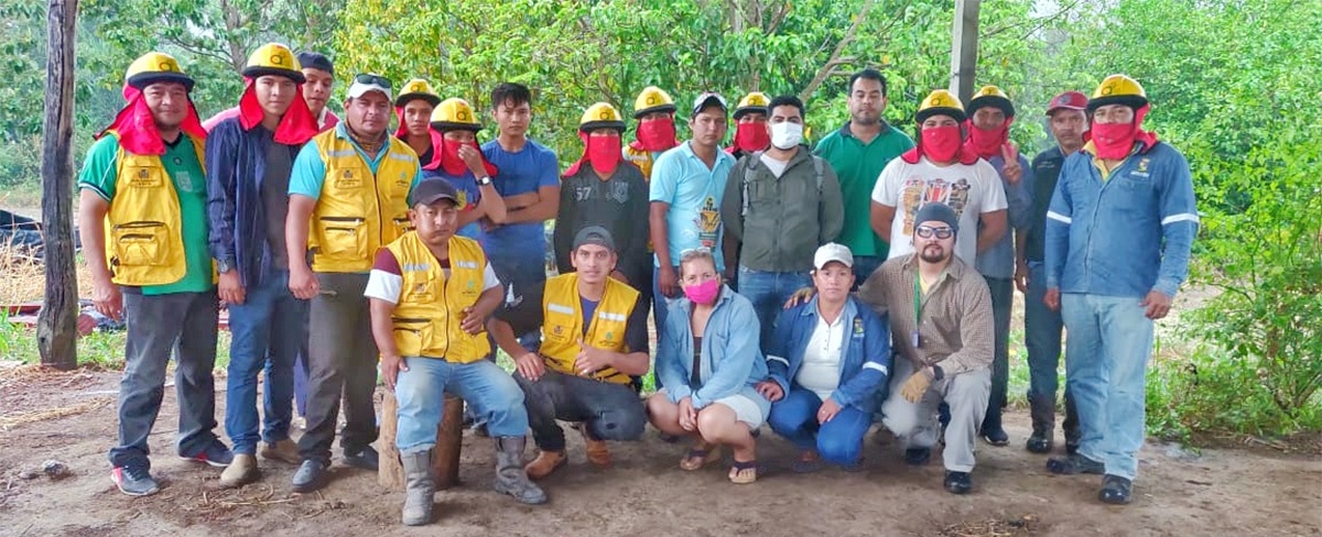 El CIPCA capacita a bomberos comunales y municipales en el municipio El Puente en Santa Cruz