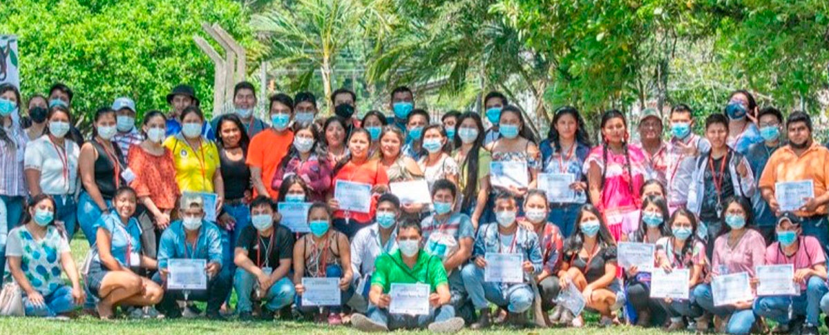 ¡Si a la vida, no al cambio climático!!! el grito de los jóvenes lideres que participaron en el encuentro intercultural de juventudes de Bolivia