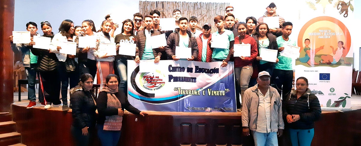 Jóvenes de Mojos se formaron como líderes para el ejercicio de sus derechos.