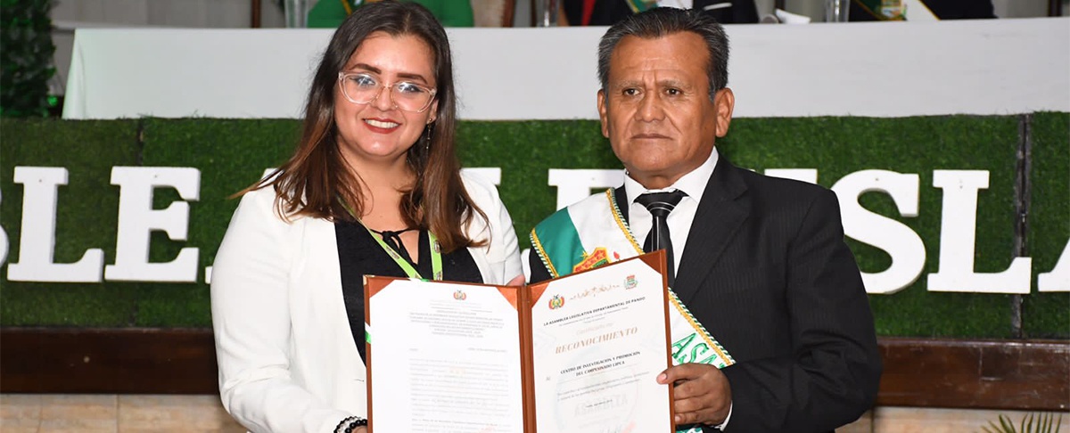 Asamblea Legislativa Departamental de Pando reconoce a CIPCA por su contribución en políticas públicas de la región amazónica