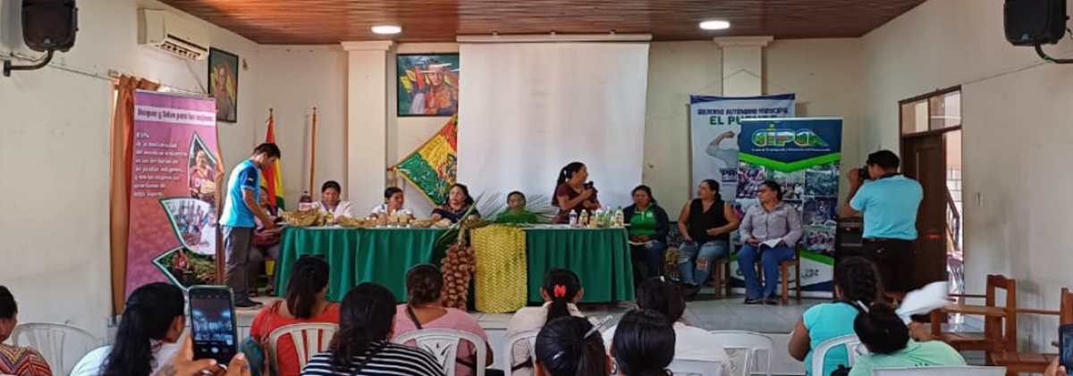 Mujeres indígenas Guarayas debaten propuestas y posicionan su liderazgo transformador en la IV versión del Foro y Feria del Cusi en la Provincia Guarayos