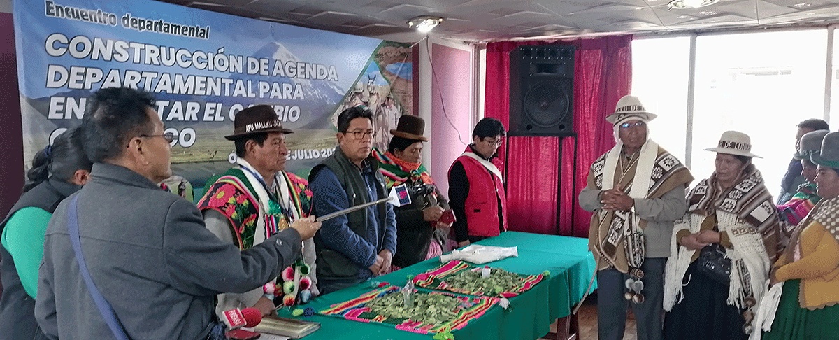 Agenda del Departamento de Oruro para hacer frente a los efectos del cambio climático