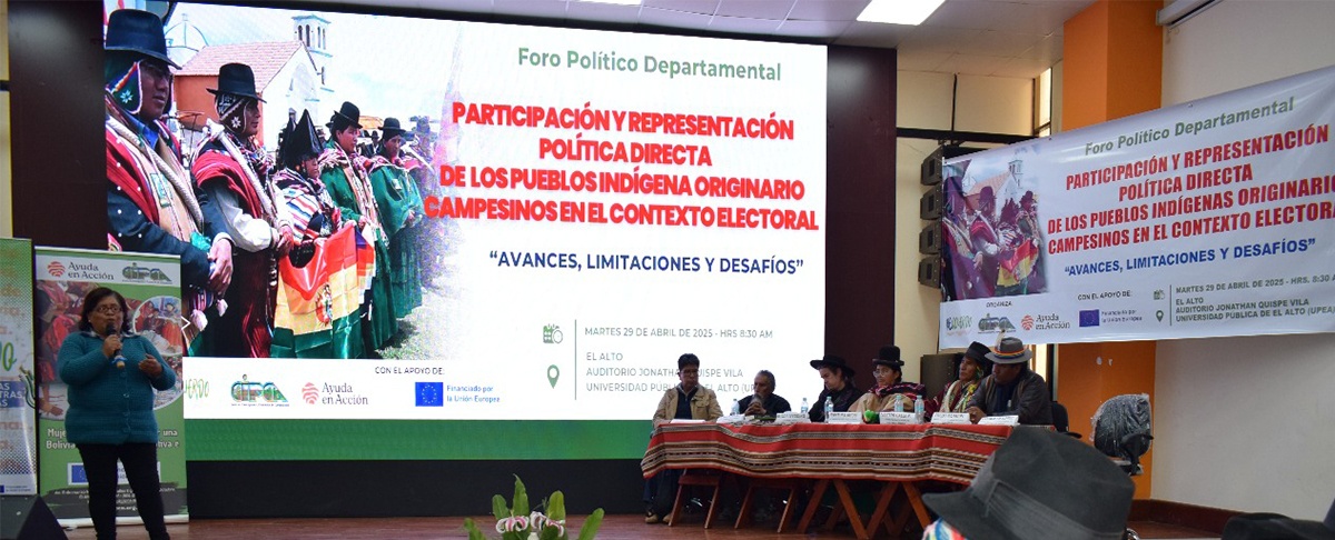Foro Departamental en El Alto reflexiona sobre la participación política indígena en Bolivia