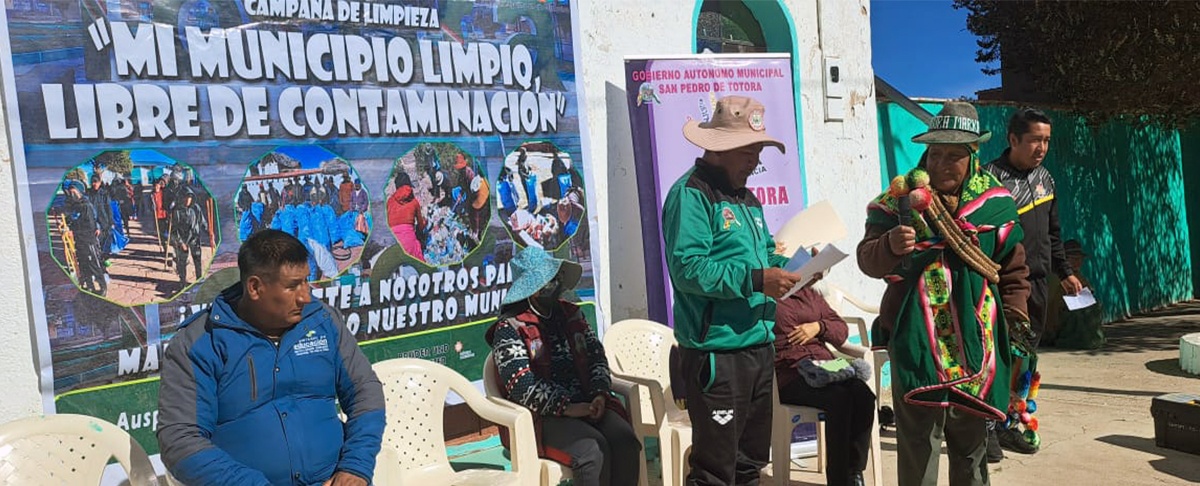San Pedro de Totora moviliza a su población en defensa del medio ambiente