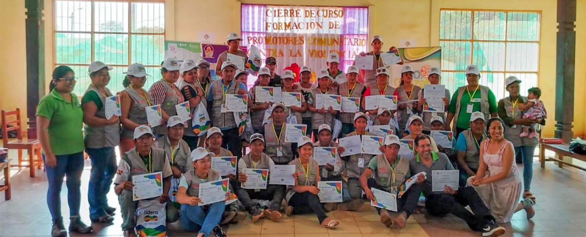 Promotoras y promotores comunitarios fortalecen la lucha contra la violencia de género en Puerto Gonzalo Moreno