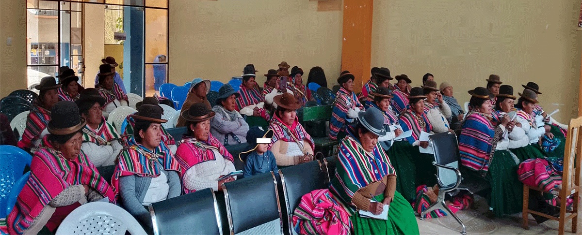 Mujeres de Calamarca se forman como gestoras en democracia y derechos para incidir en la planificación municipal