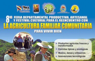 Se realizará 8va Feria departamental productiva, artesanal de la agricultura familiar en Cochabamba  