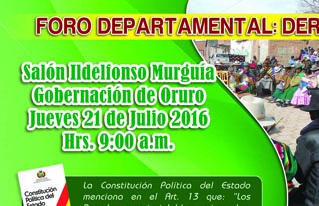 En foro departamental se hizo un balance sobre el ejercicio de los derechos humanos
