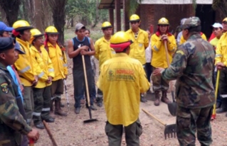  Curso de prevención de incendios forestales reunió a bomberos tradicionales e indígenas