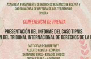 Informe del TIPNIS es presentado en Conferencia de Prensa