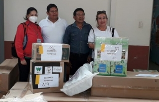 Centro de Salud del municipio de Urubichá recibe ayuda humanitaria para enfrentar la pandemia por Covid-19
