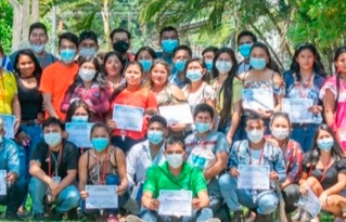 ¡Si a la vida, no al cambio climático!!! el grito de los jóvenes lideres que participaron en el encuentro intercultural de juventudes de Bolivia