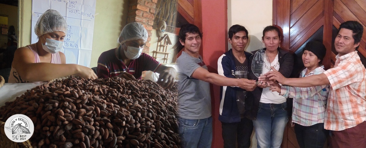 Rumbo a la cata final en Francia: Cacao de AJORA logra posicionarse entre los 50 mejores del mundo en la Edición 2021 del Cocoa of Excelllence.